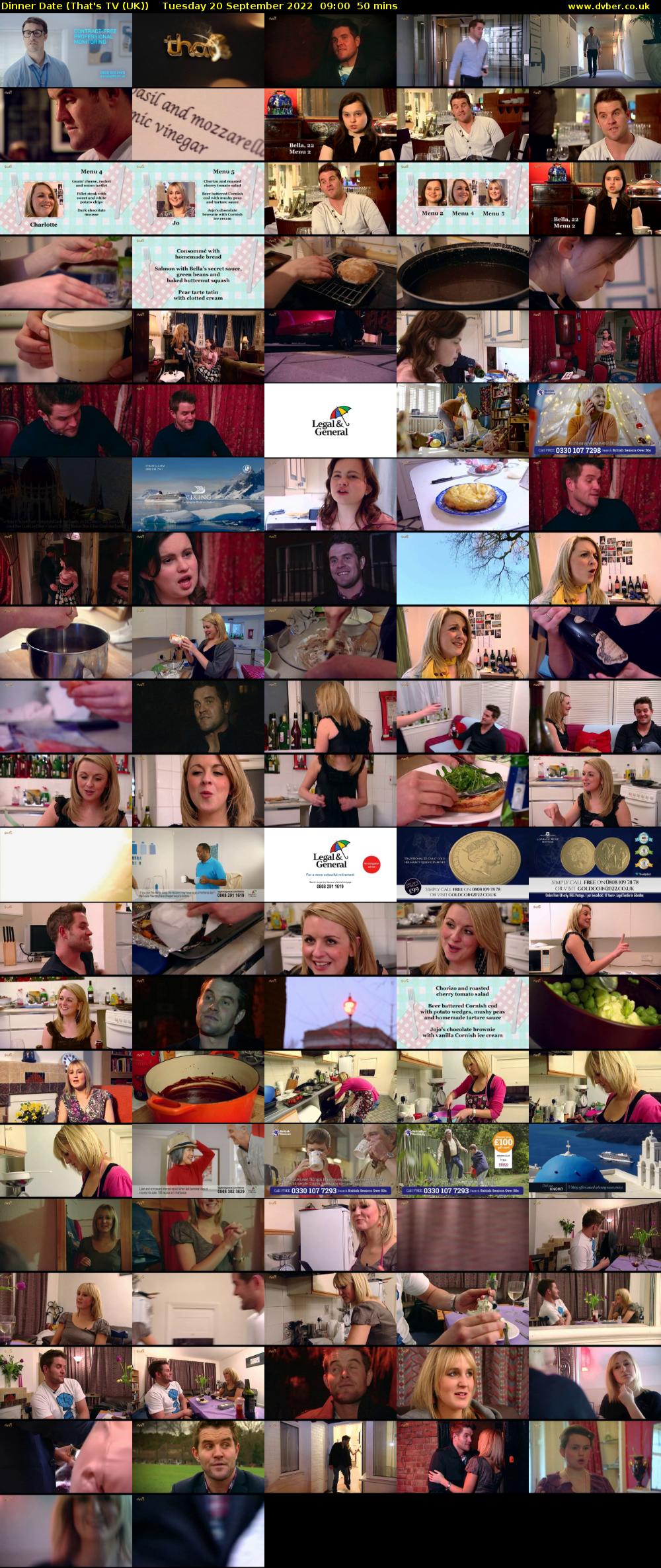 Dinner Date (That's TV (UK)) Tuesday 20 September 2022 09:00 - 09:50