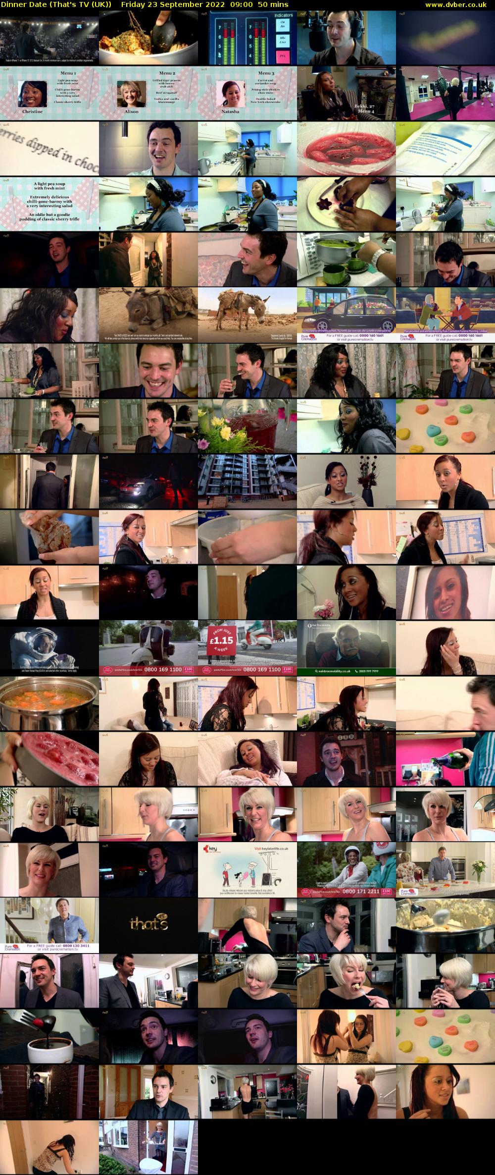 Dinner Date (That's TV (UK)) Friday 23 September 2022 09:00 - 09:50