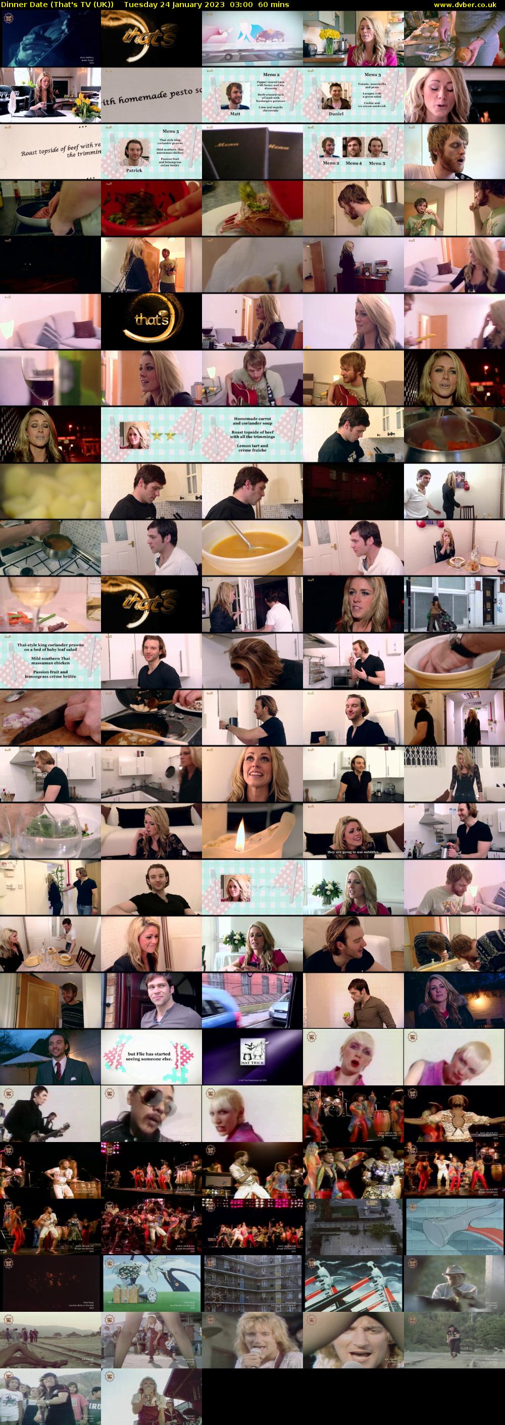 Dinner Date (That's TV (UK)) Tuesday 24 January 2023 03:00 - 04:00