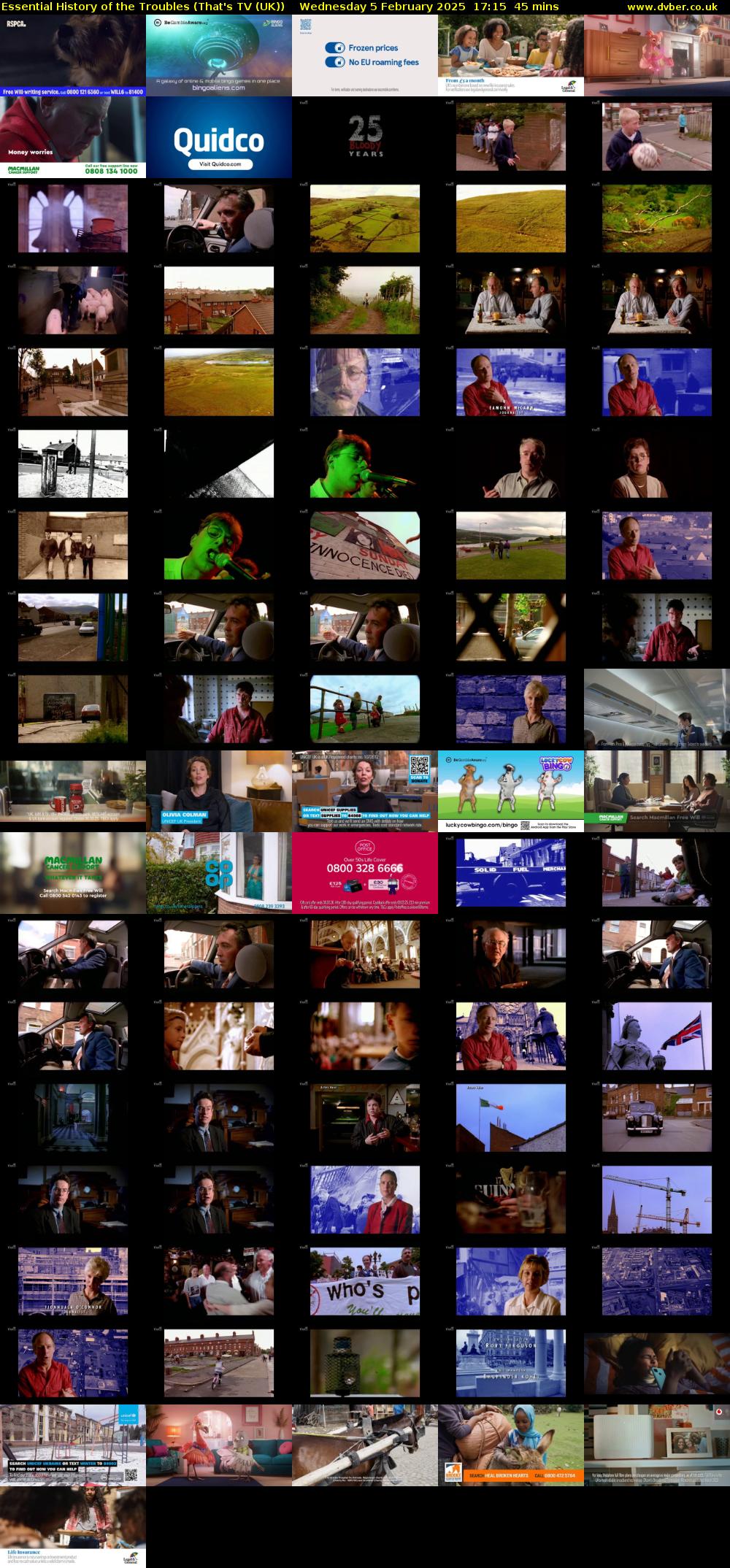 Essential History of the Troubles (That's TV (UK)) Wednesday 5 February 2025 17:15 - 18:00