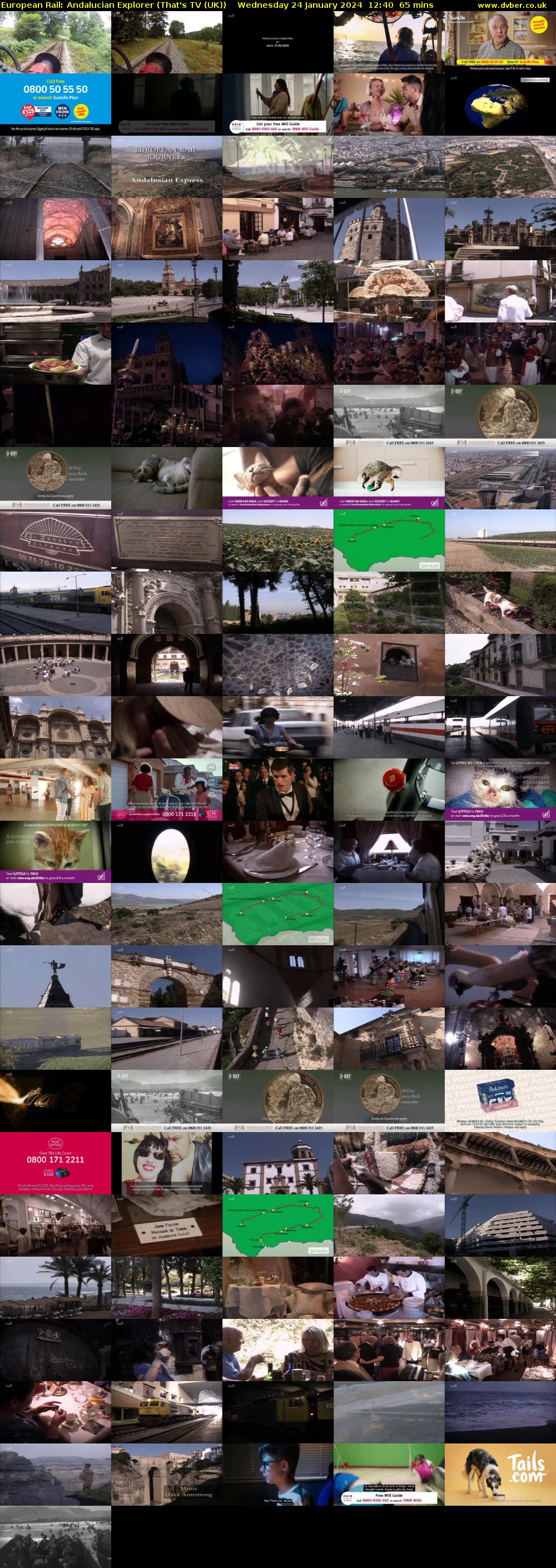 European Rail: Andalucian Explorer (That's TV (UK)) Wednesday 24 January 2024 12:40 - 13:45