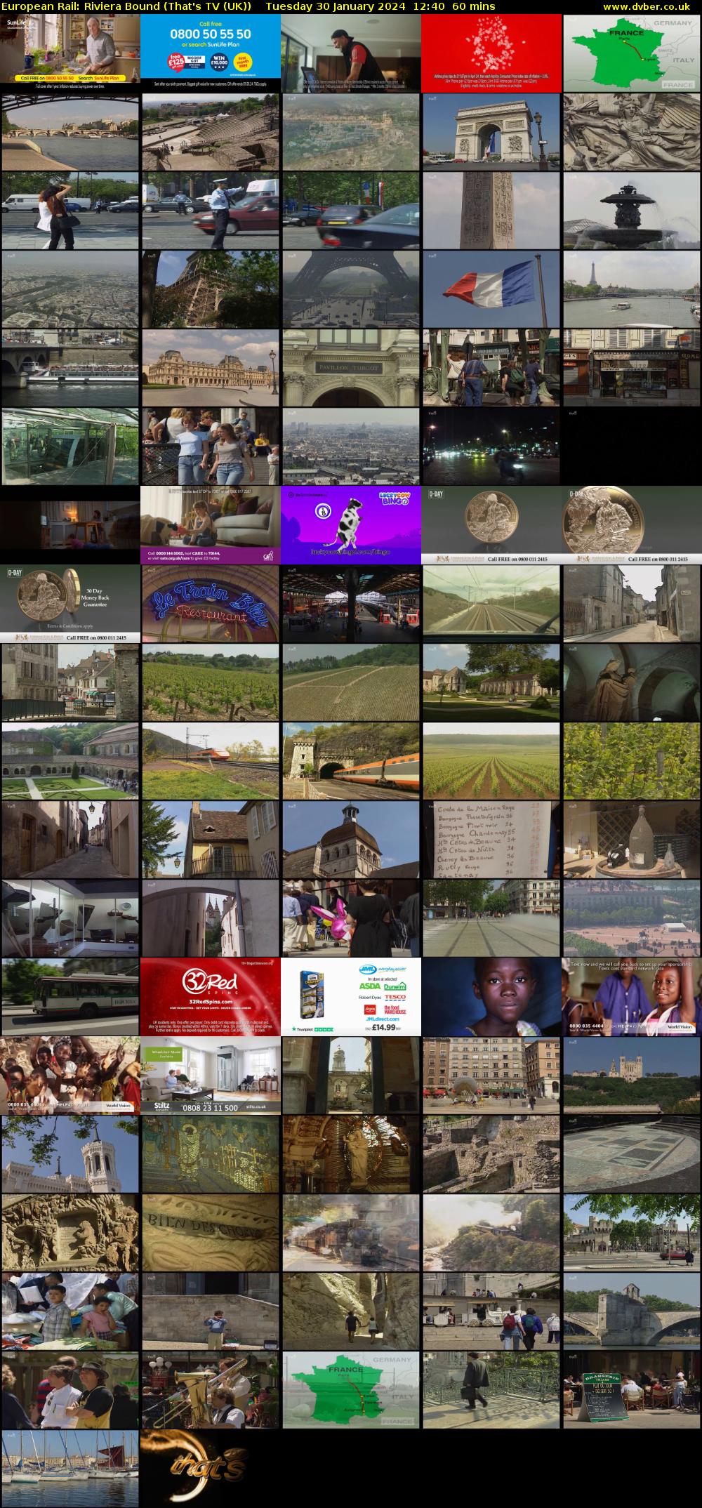 European Rail: Riviera Bound (That's TV (UK)) Tuesday 30 January 2024 12:40 - 13:40