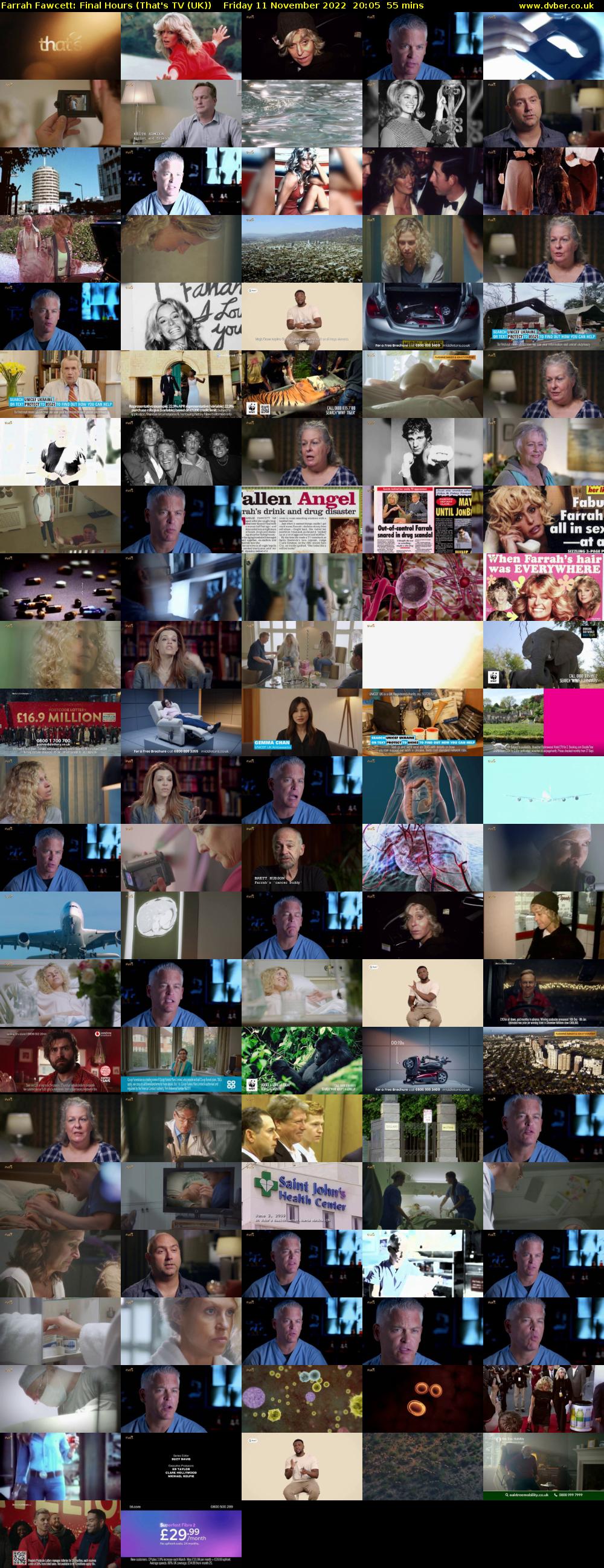 Farrah Fawcett: Final Hours (That's TV (UK)) Friday 11 November 2022 20:05 - 21:00