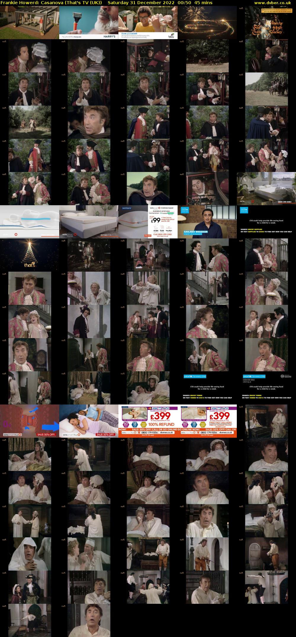 Frankie Howerd: Casanova (That's TV (UK)) Saturday 31 December 2022 00:50 - 01:35