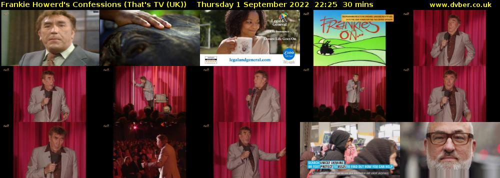 Frankie Howerd's Confessions (That's TV (UK)) Thursday 1 September 2022 22:25 - 22:55
