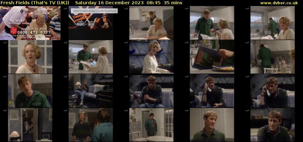 Fresh Fields (That's TV (UK)) Saturday 16 December 2023 08:45 - 09:20