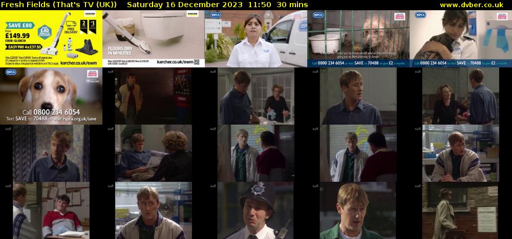 Fresh Fields (That's TV (UK)) Saturday 16 December 2023 11:50 - 12:20