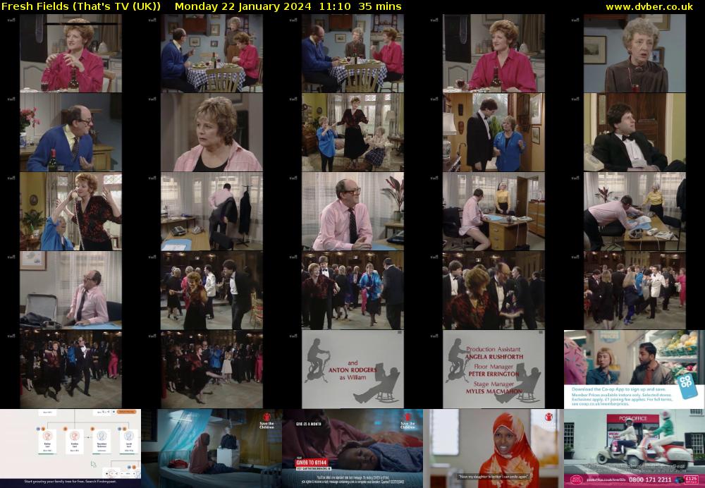 Fresh Fields (That's TV (UK)) Monday 22 January 2024 11:10 - 11:45