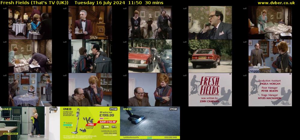 Fresh Fields (That's TV (UK)) Tuesday 16 July 2024 11:50 - 12:20