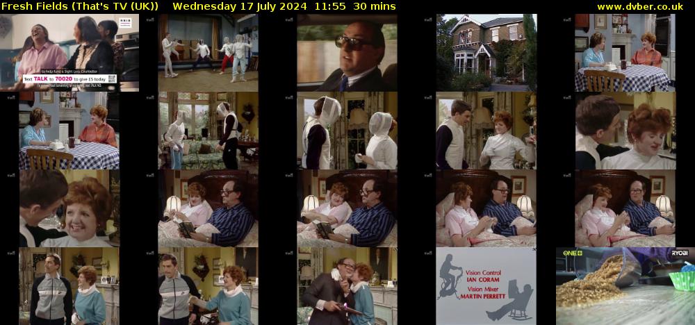 Fresh Fields (That's TV (UK)) Wednesday 17 July 2024 11:55 - 12:25
