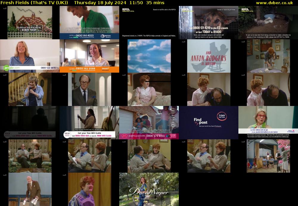 Fresh Fields (That's TV (UK)) Thursday 18 July 2024 11:50 - 12:25
