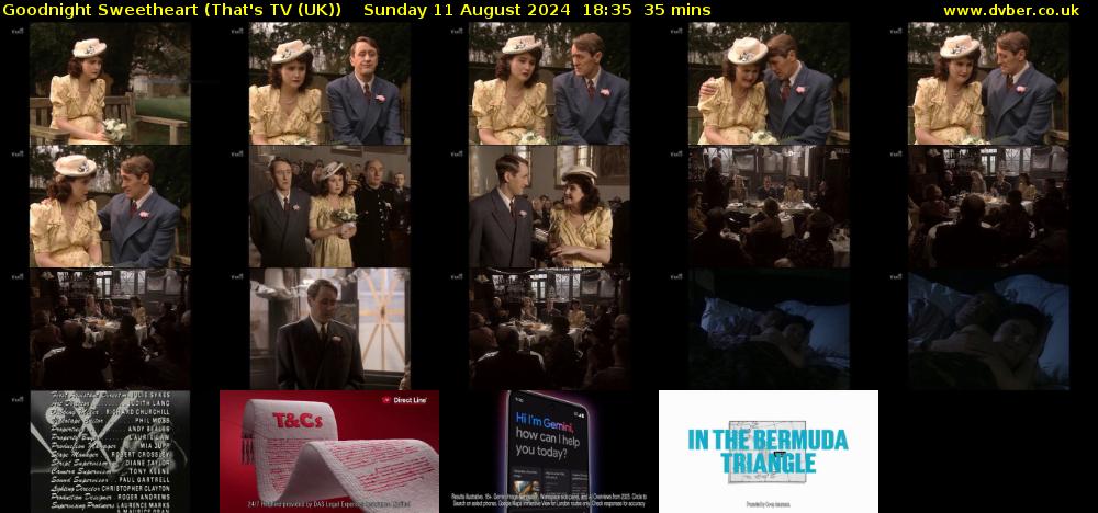 Goodnight Sweetheart (That's TV (UK)) Sunday 11 August 2024 18:35 - 19:10