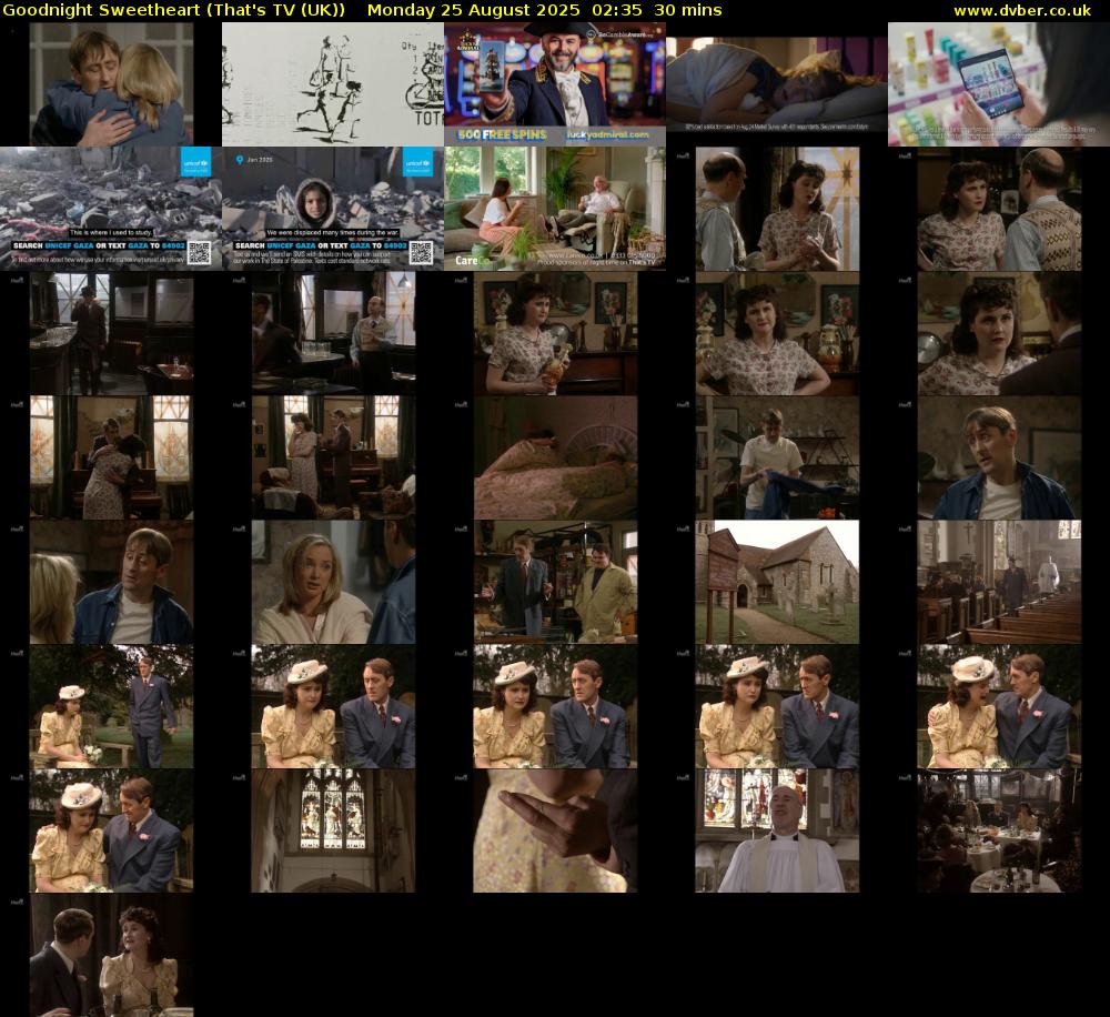 Goodnight Sweetheart (That's TV (UK)) Monday 25 August 2025 02:35 - 03:05