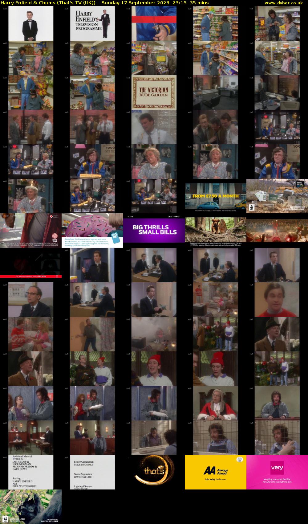 Harry Enfield & Chums (That's TV (UK)) Sunday 17 September 2023 23:15 - 23:50