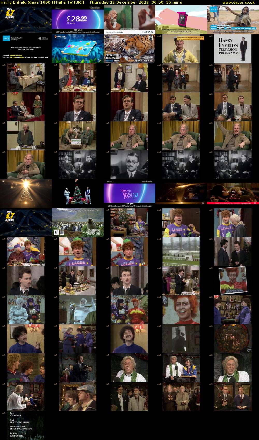 Harry Enfield Xmas 1990 (That's TV (UK)) Thursday 22 December 2022 00:50 - 01:25