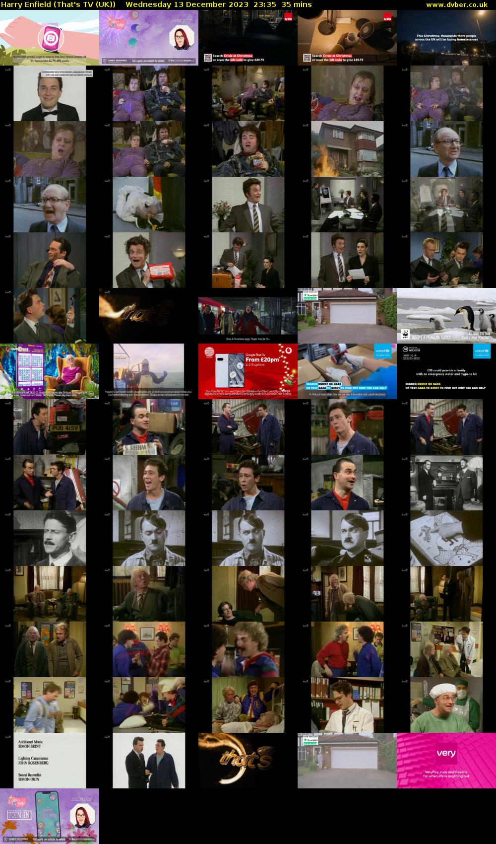 Harry Enfield (That's TV (UK)) Wednesday 13 December 2023 23:35 - 00:10