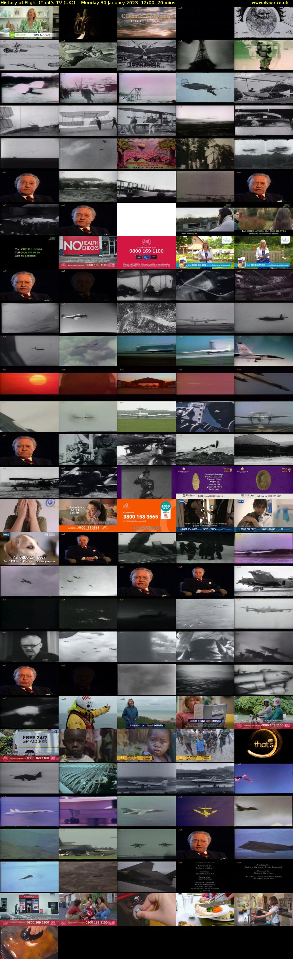 History of Flight (That's TV (UK)) Monday 30 January 2023 12:00 - 13:10