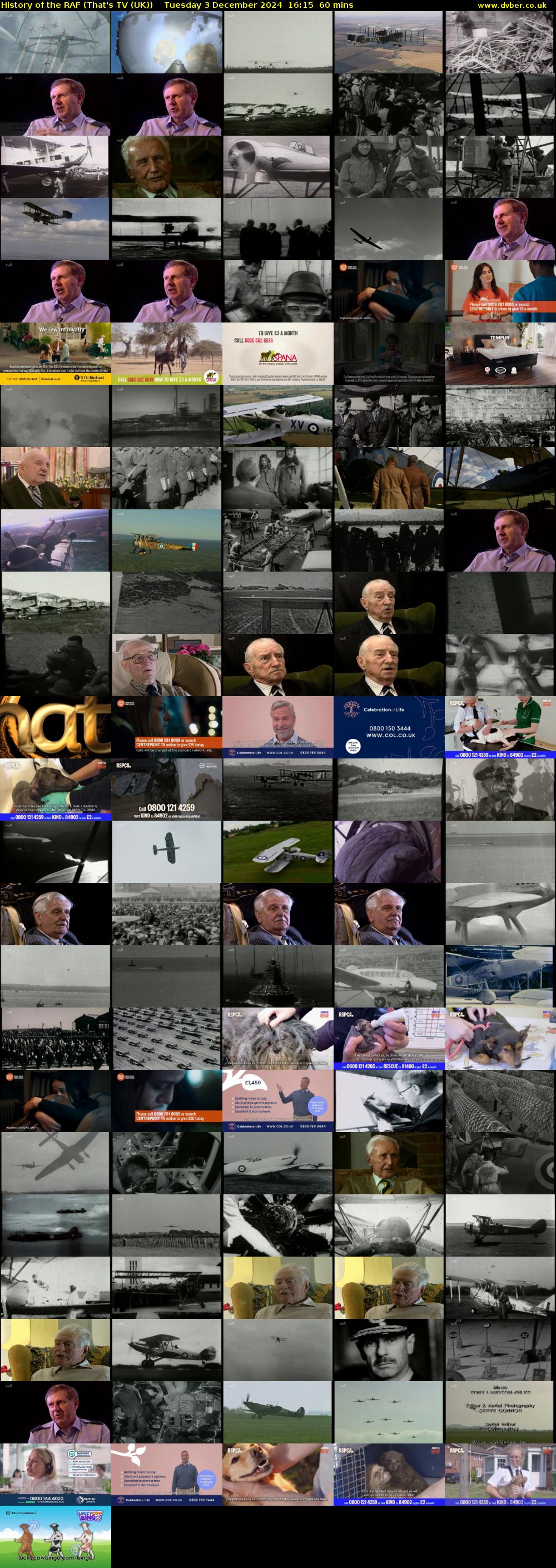 History of the RAF (That's TV (UK)) Tuesday 3 December 2024 16:15 - 17:15