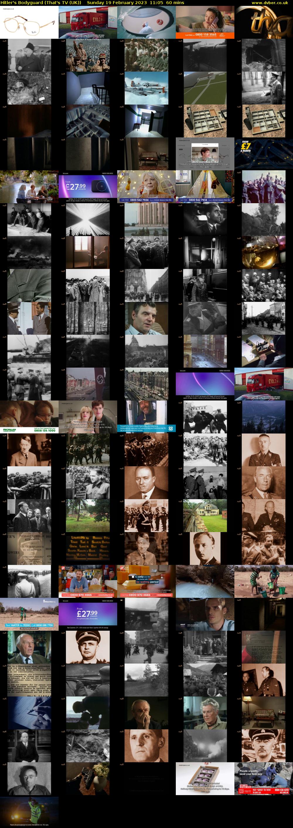 Hitler's Bodyguard (That's TV (UK)) Sunday 19 February 2023 11:05 - 12:05