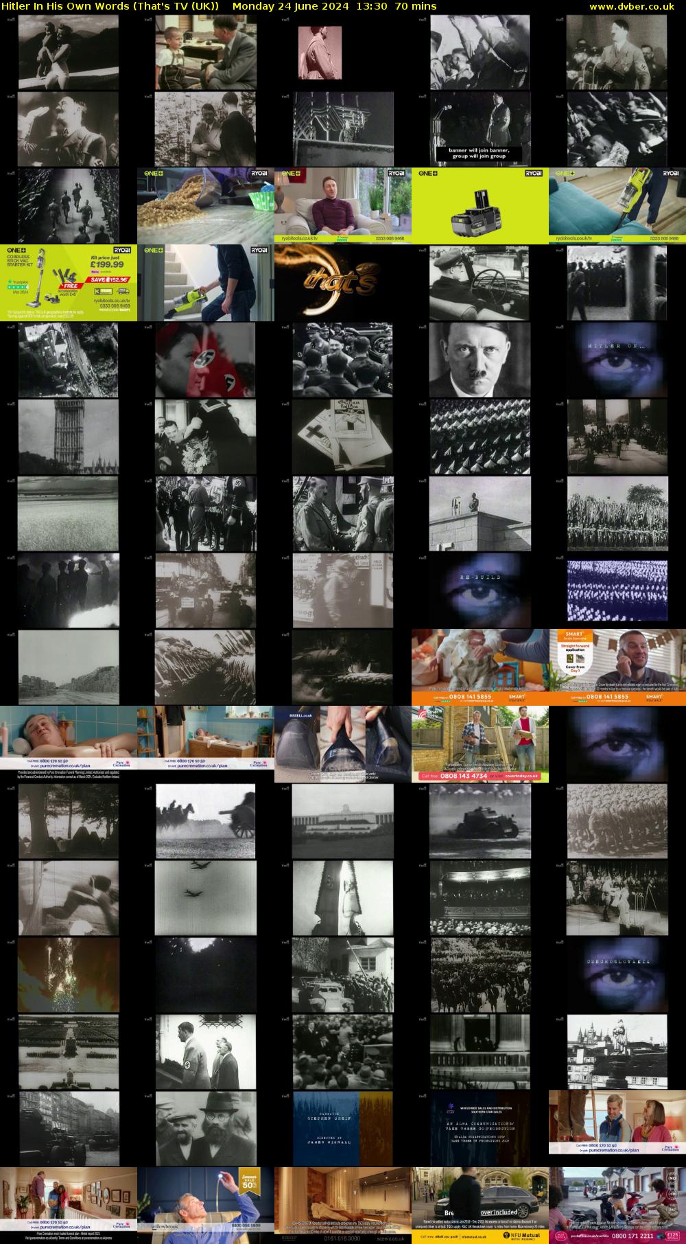 Hitler In His Own Words (That's TV (UK)) Monday 24 June 2024 13:30 - 14:40