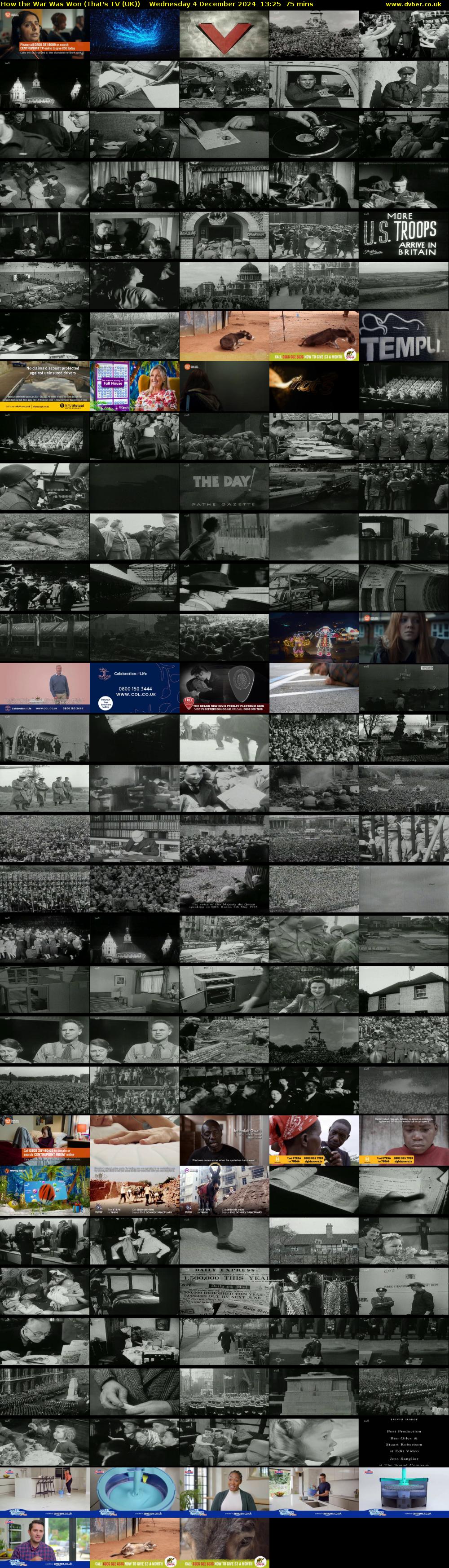 How the War Was Won (That's TV (UK)) Wednesday 4 December 2024 13:25 - 14:40
