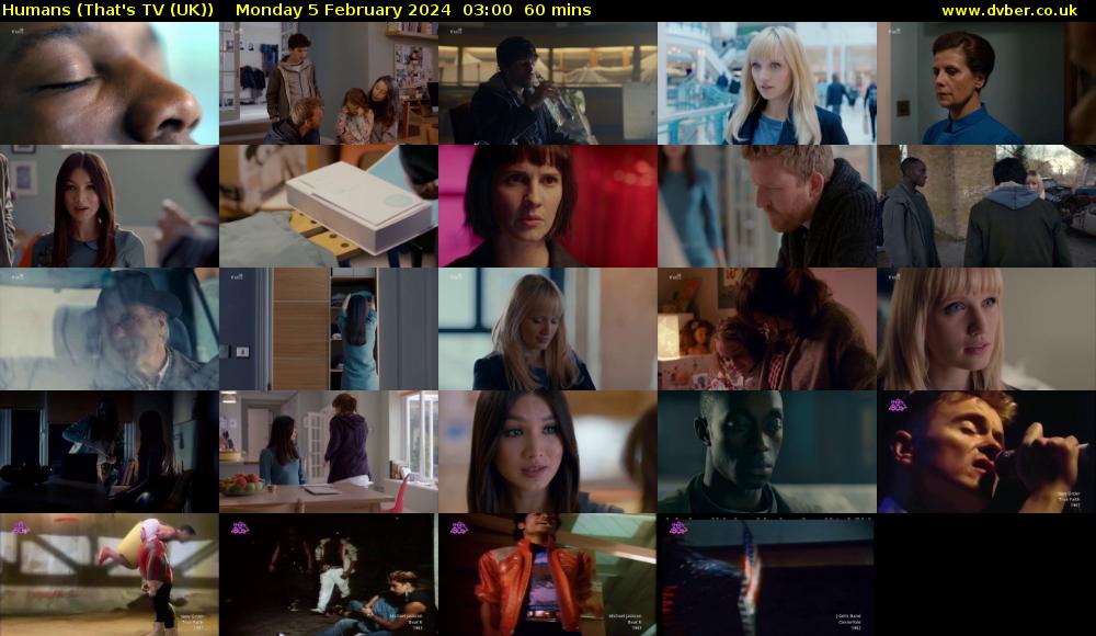 Humans (That's TV (UK)) Monday 5 February 2024 03:00 - 04:00