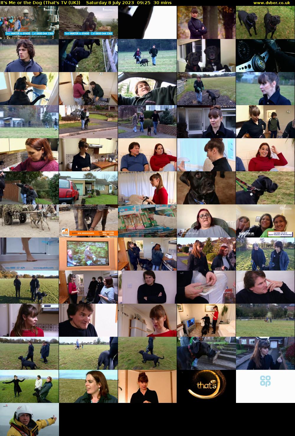 It's Me or the Dog (That's TV (UK)) Saturday 8 July 2023 09:25 - 09:55