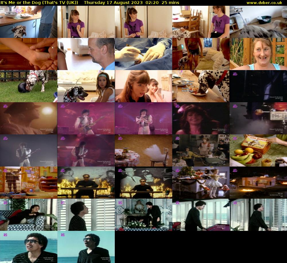It's Me or the Dog (That's TV (UK)) Thursday 17 August 2023 02:20 - 02:45