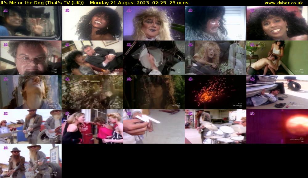 It's Me or the Dog (That's TV (UK)) Monday 21 August 2023 02:25 - 02:50