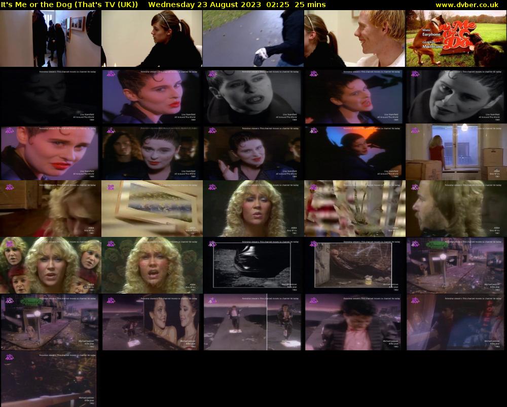 It's Me or the Dog (That's TV (UK)) Wednesday 23 August 2023 02:25 - 02:50