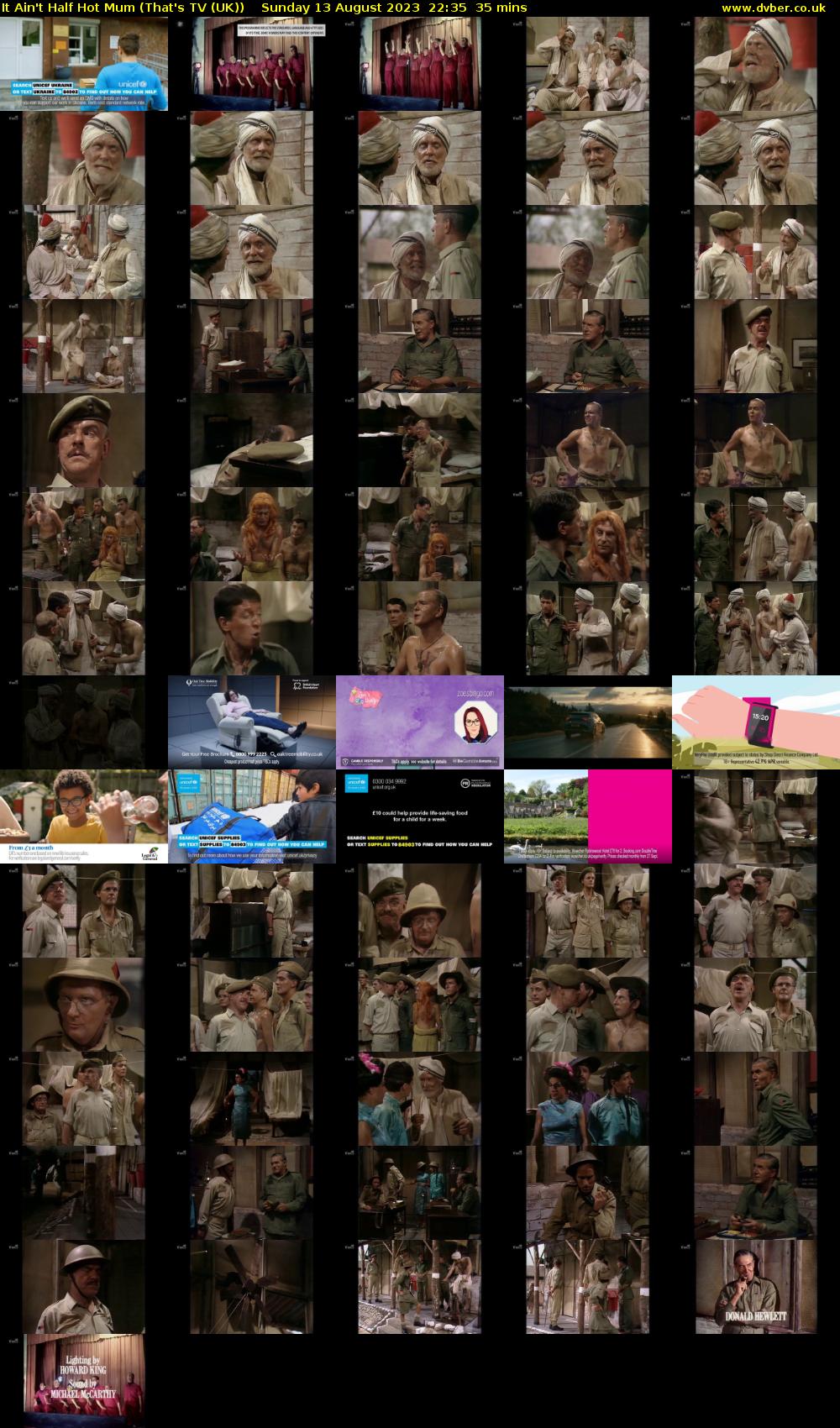 It Ain't Half Hot Mum (That's TV (UK)) Sunday 13 August 2023 22:35 - 23:10