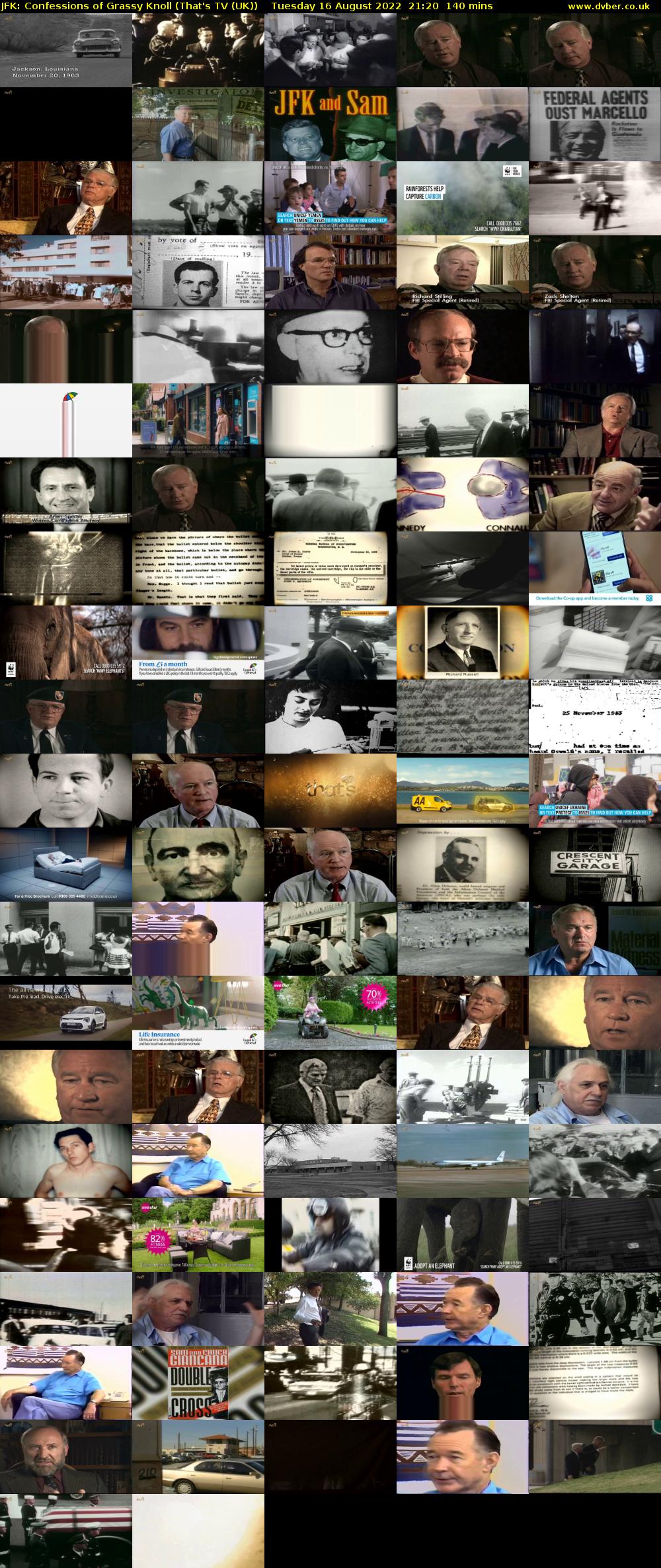 JFK: Confessions of Grassy Knoll (That's TV (UK)) Tuesday 16 August 2022 21:20 - 23:40