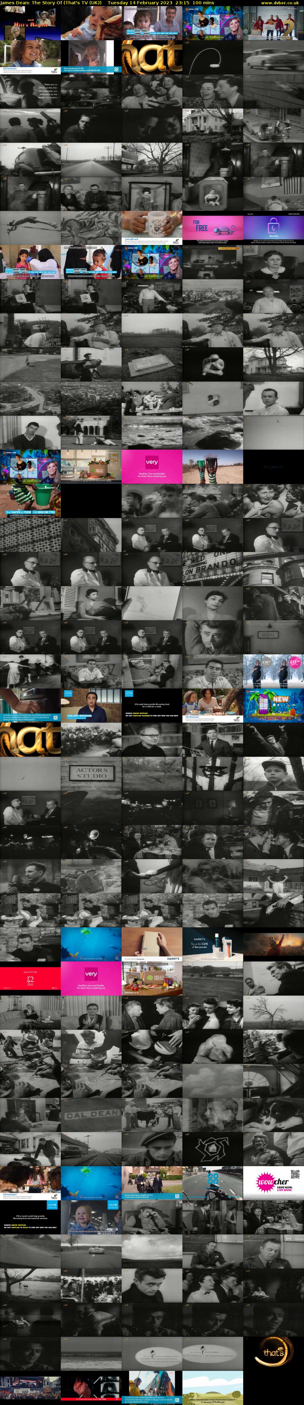 James Dean: The Story Of (That's TV (UK)) Tuesday 14 February 2023 23:15 - 00:55