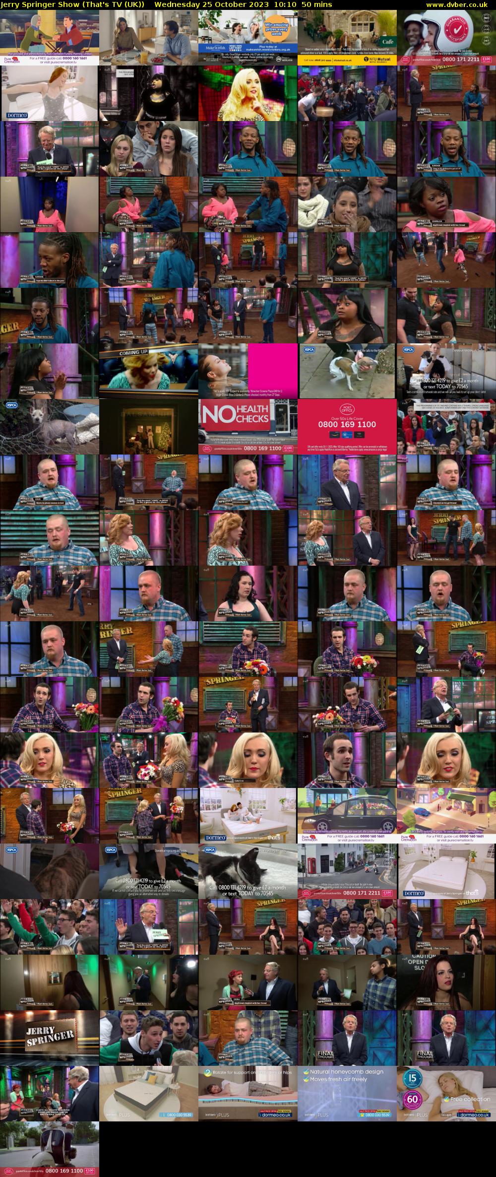 Jerry Springer Show (That's TV (UK)) Wednesday 25 October 2023 10:10 - 11:00
