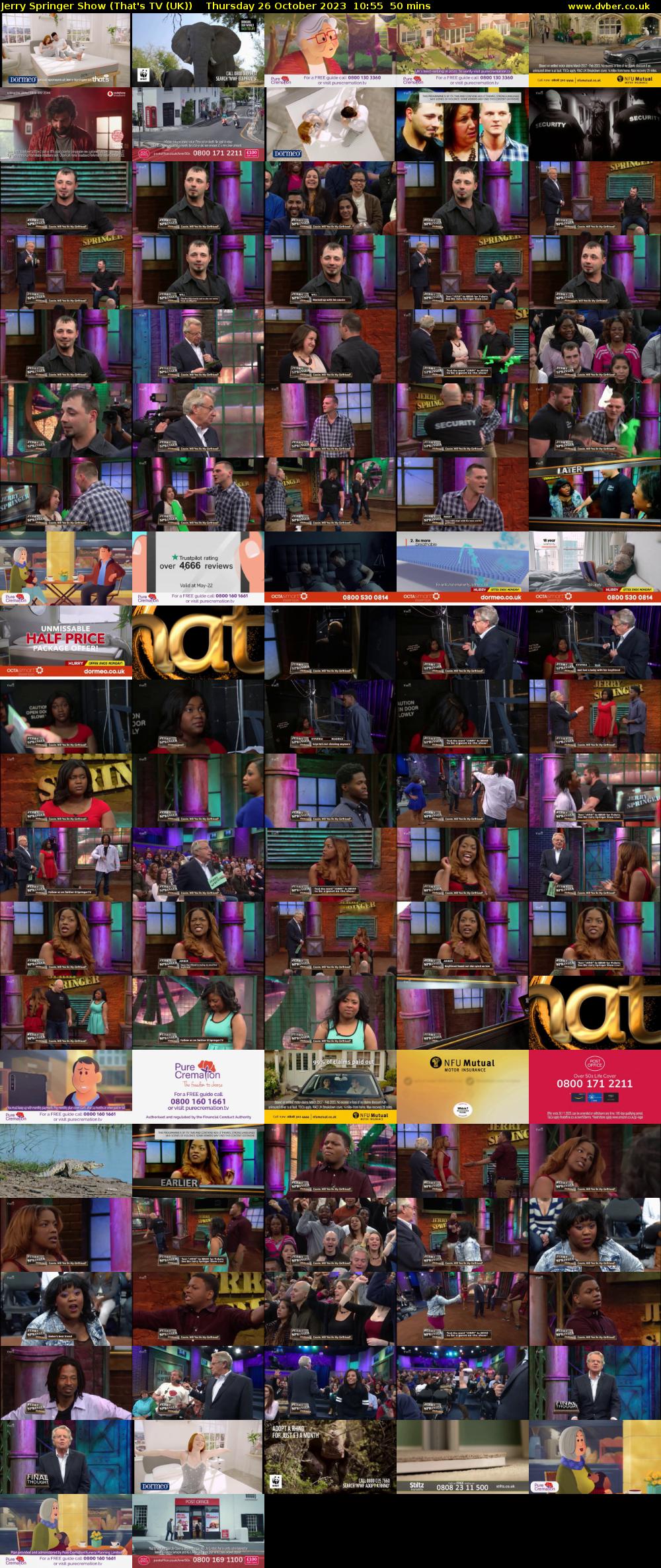 Jerry Springer Show (That's TV (UK)) Thursday 26 October 2023 10:55 - 11:45
