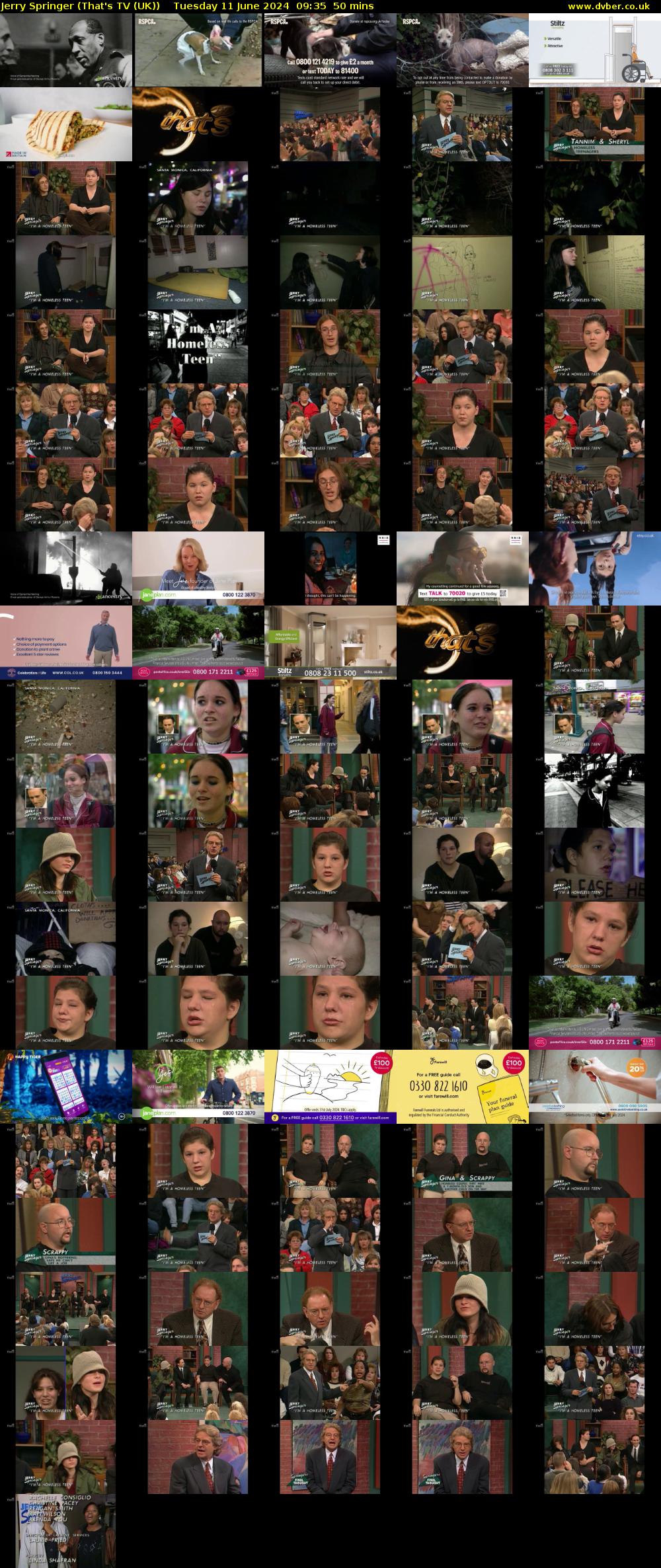 Jerry Springer (That's TV (UK)) Tuesday 11 June 2024 09:35 - 10:25
