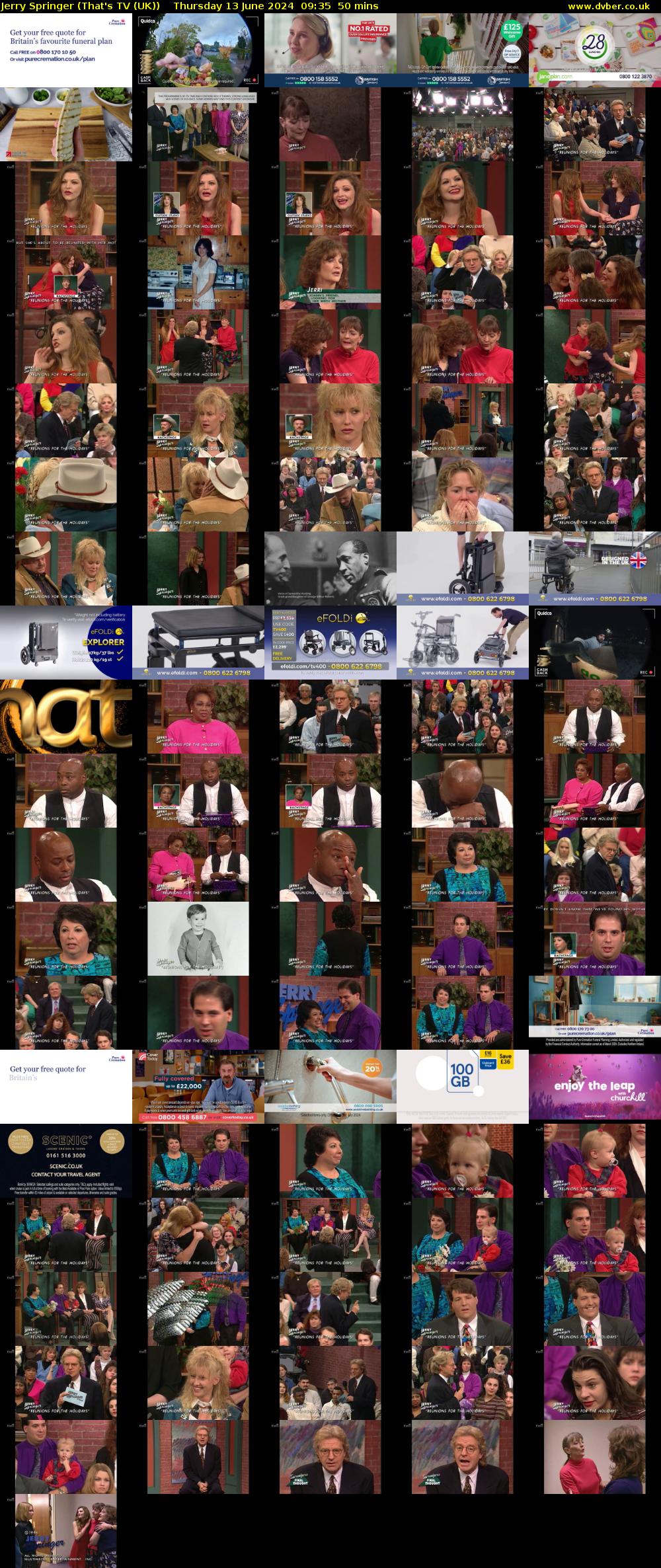 Jerry Springer (That's TV (UK)) Thursday 13 June 2024 09:35 - 10:25