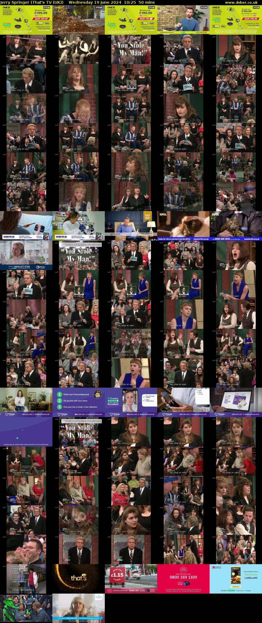 Jerry Springer (That's TV (UK)) Wednesday 19 June 2024 10:25 - 11:15