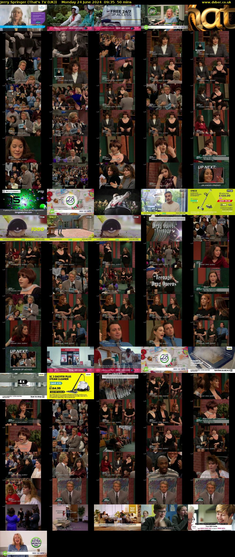 Jerry Springer (That's TV (UK)) Monday 24 June 2024 09:35 - 10:25
