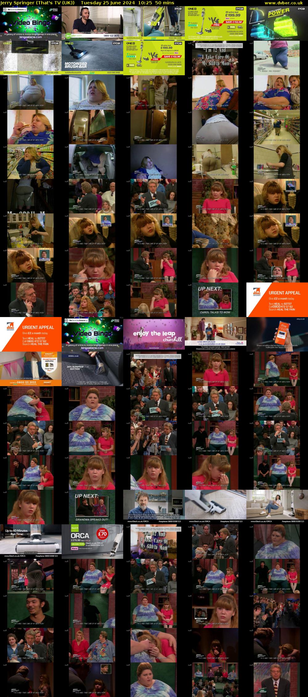 Jerry Springer (That's TV (UK)) Tuesday 25 June 2024 10:25 - 11:15
