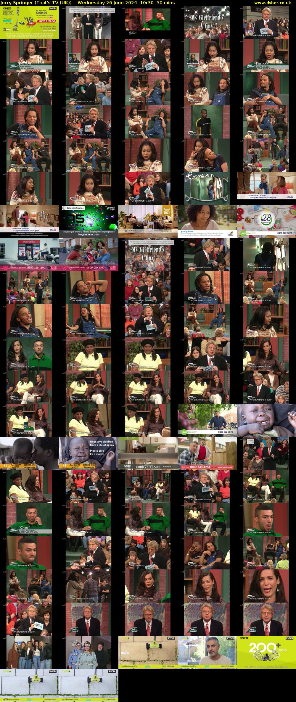 Jerry Springer (That's TV (UK)) Wednesday 26 June 2024 10:30 - 11:20