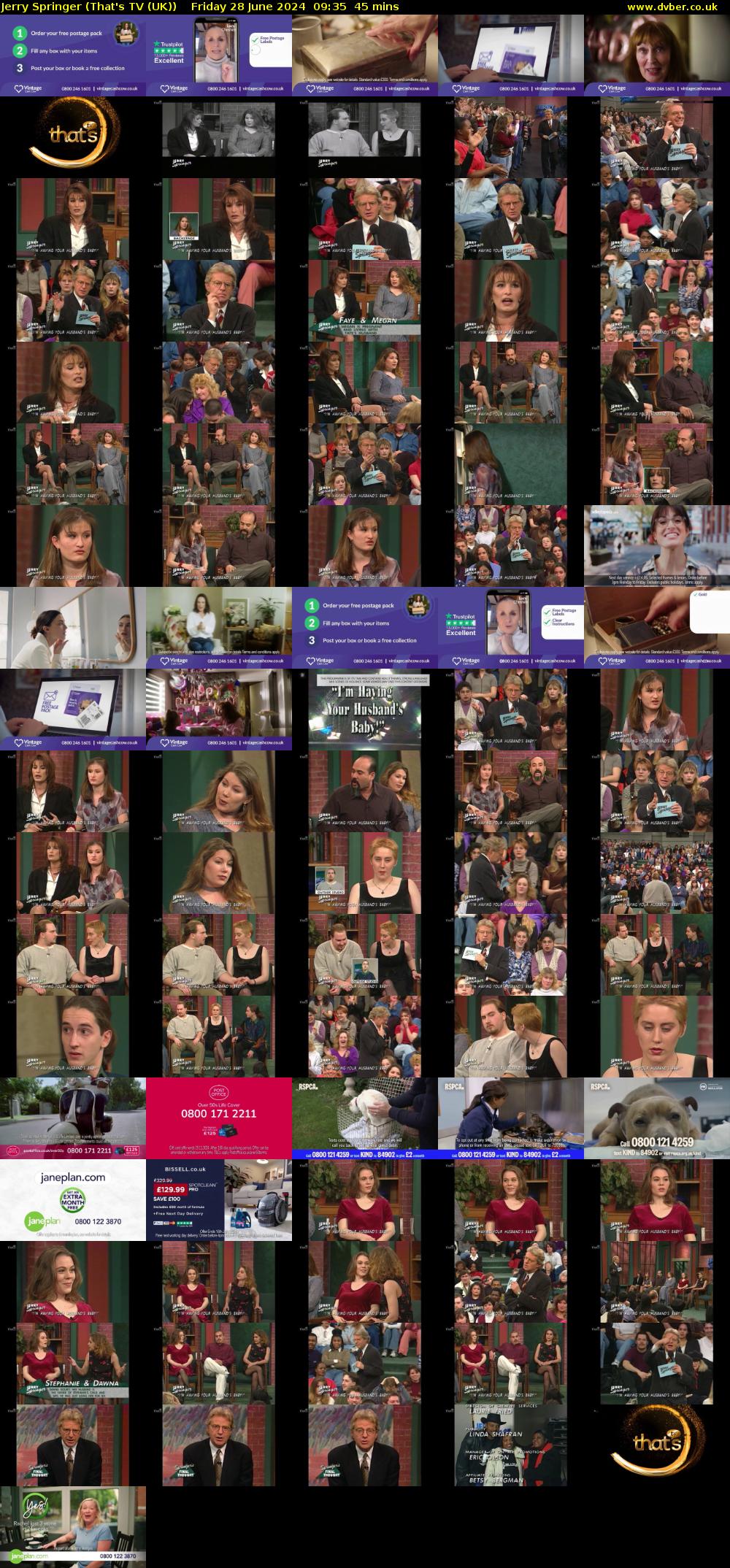 Jerry Springer (That's TV (UK)) Friday 28 June 2024 09:35 - 10:20