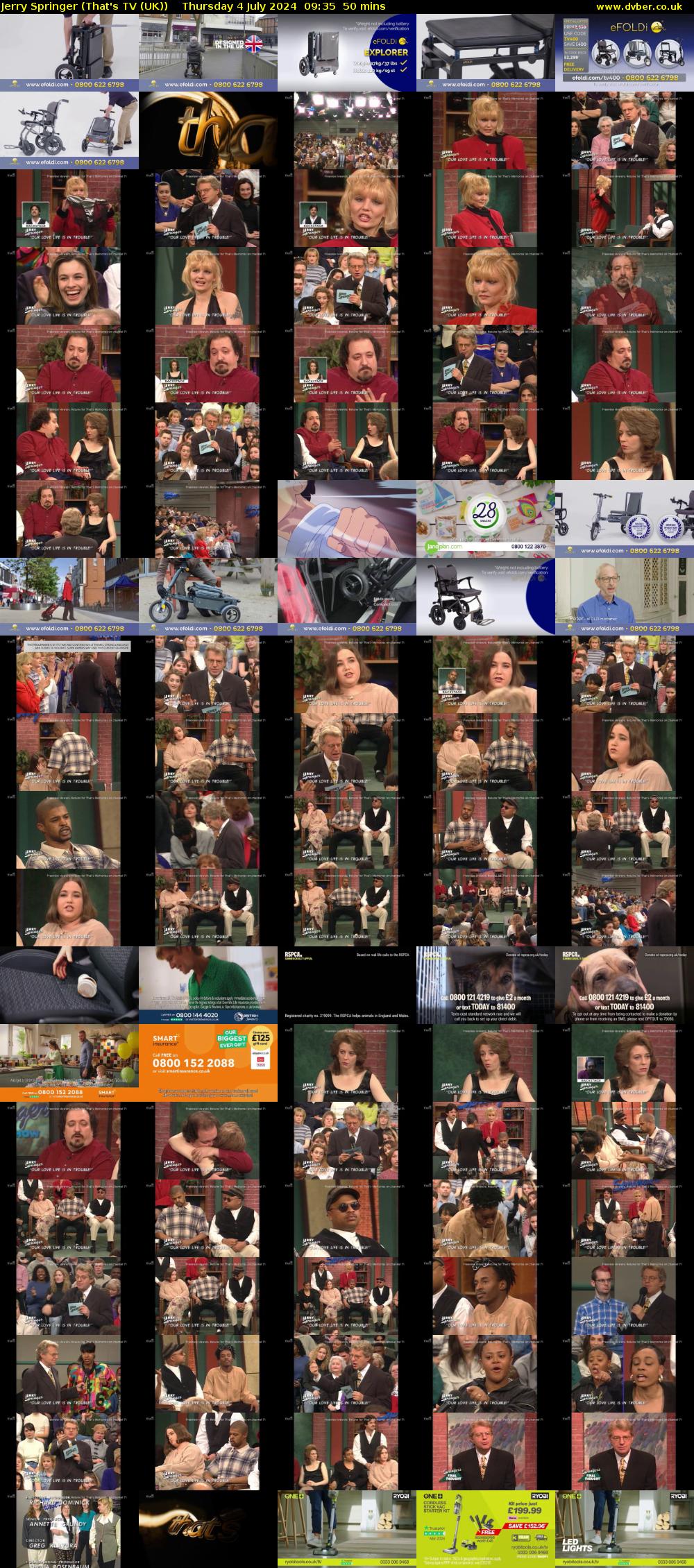 Jerry Springer (That's TV (UK)) Thursday 4 July 2024 09:35 - 10:25