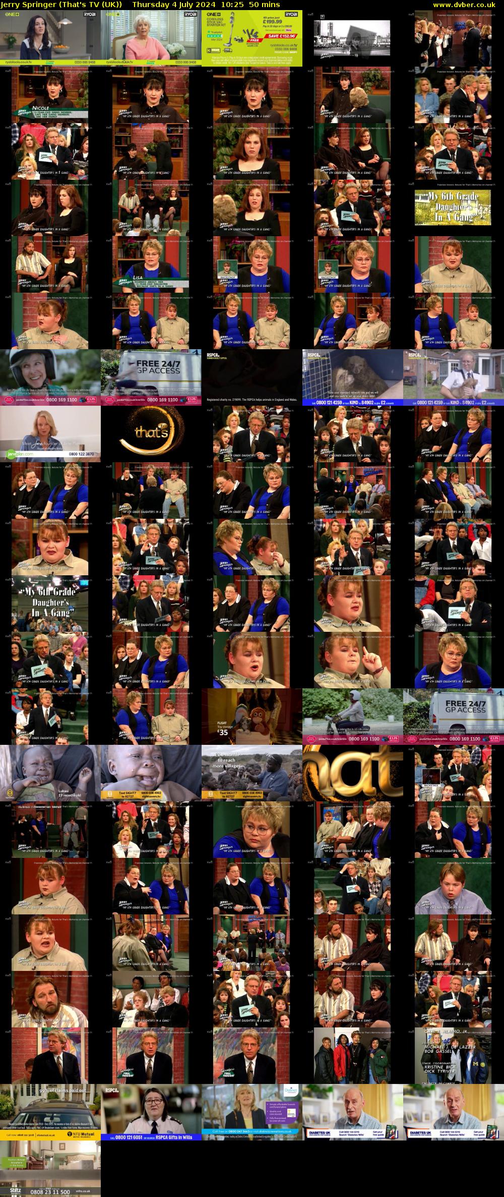Jerry Springer (That's TV (UK)) Thursday 4 July 2024 10:25 - 11:15