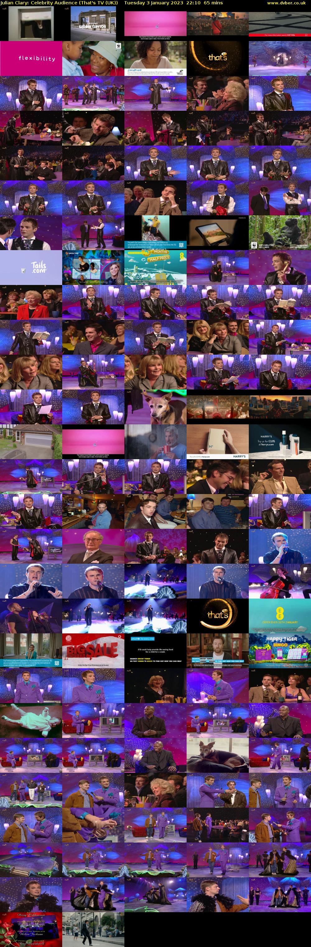 Julian Clary: Celebrity Audience (That's TV (UK)) Tuesday 3 January 2023 22:10 - 23:15