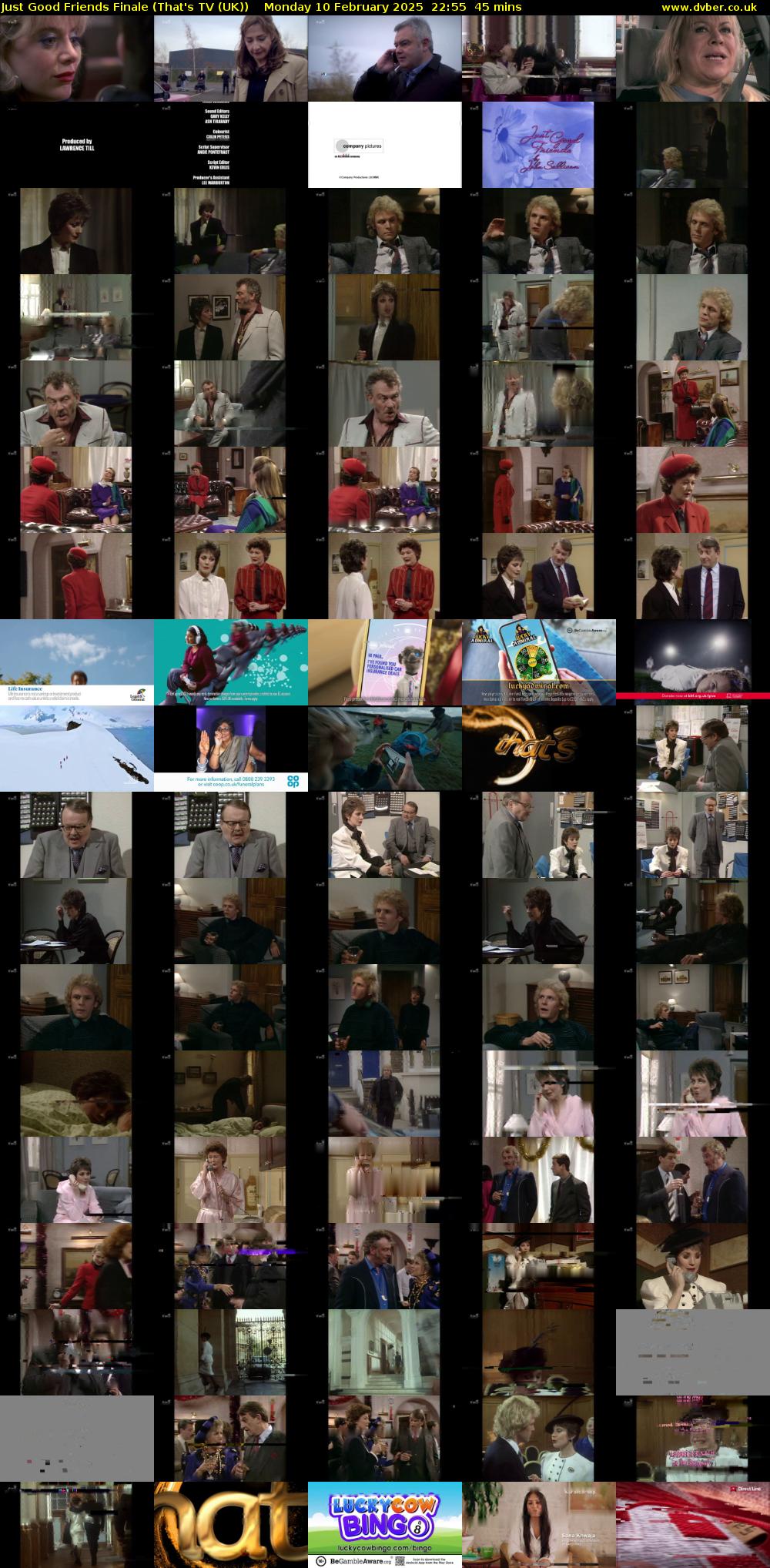 Just Good Friends Finale (That's TV (UK)) Monday 10 February 2025 22:55 - 23:40