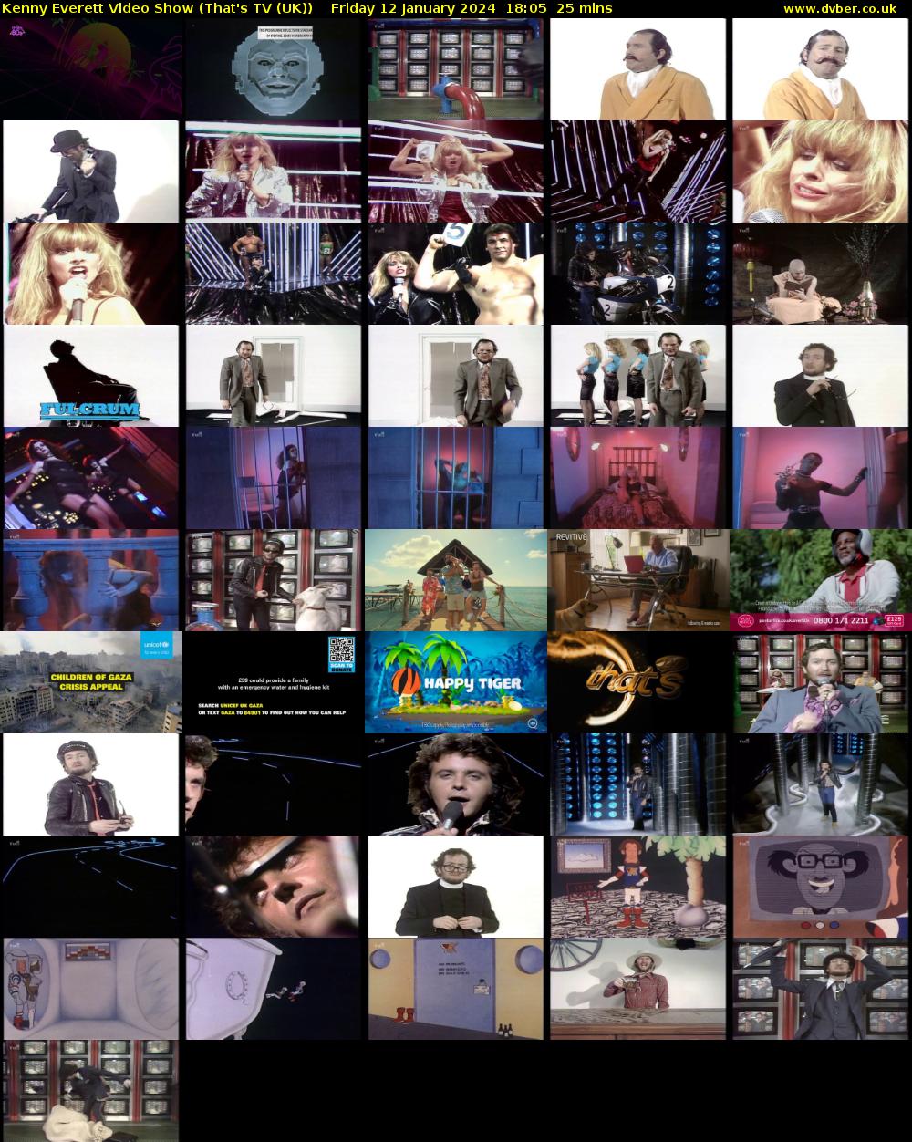 Kenny Everett Video Show (That's TV (UK)) Friday 12 January 2024 18:05 - 18:30