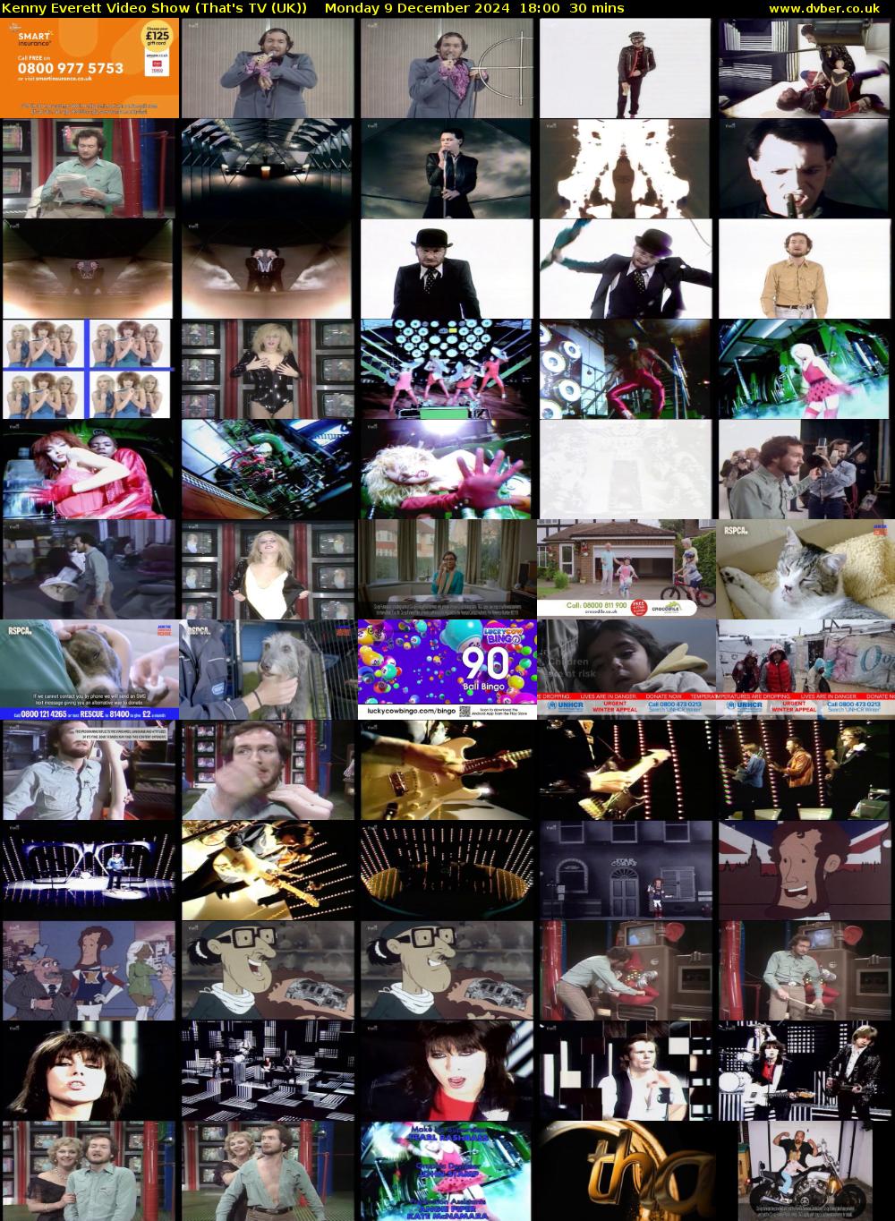 Kenny Everett Video Show (That's TV (UK)) Monday 9 December 2024 18:00 - 18:30