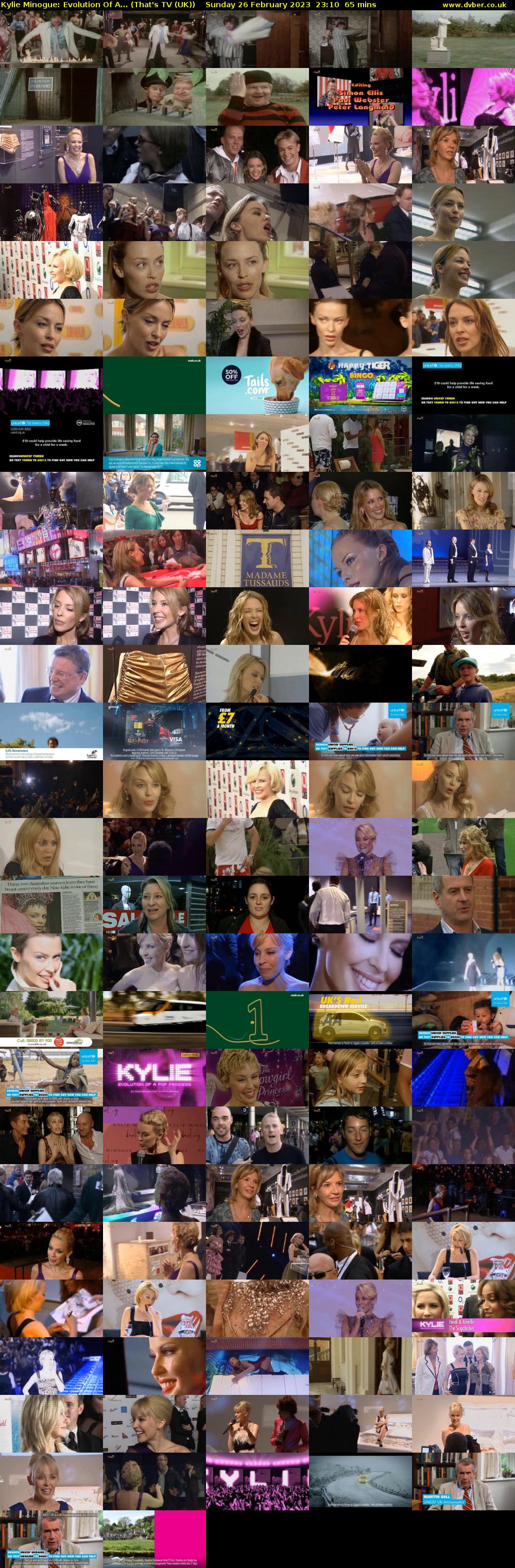 Kylie Minogue: Evolution Of A... (That's TV (UK)) Sunday 26 February 2023 23:10 - 00:15