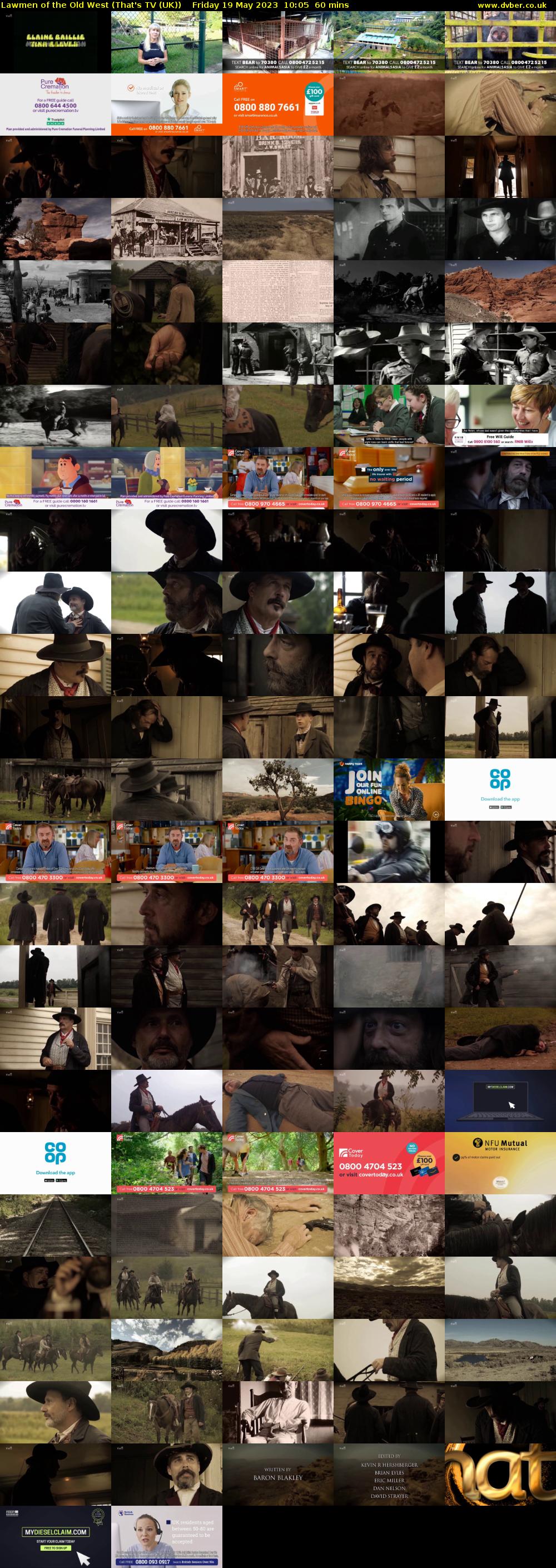 Lawmen of the Old West (That's TV (UK)) Friday 19 May 2023 10:05 - 11:05